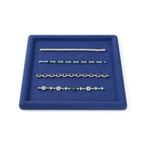 Oirlv Velvet Bracelet Display Aqua Blue Bracelet Holder Stand