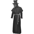 thumbnail image 3 of Máscara de médico de peste, máscara de miedo de Halloween Máscara de plaga Doctor Doctor Máscara de cabeza Fiesta Mardi Gras Cosplay Máscara de Venecia Carnaval Nariz larga Pico de pájaro Máscara Steampunk Levamdar  OTTO-2034440-2, 3 of 7