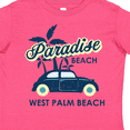 thumbnail image 4 of Inktastic Paradise Beach in West Palm Beach with Palm Trees and Car Boys or Girls Toddler T-Shirt, 4 of 5