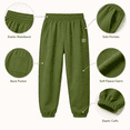 thumbnail image 3 of Boys Girls Sweatpants Elastic Waist Jogger Sports Pants with Pockets Straight Leg Ankle Cuff Bottoms for Outdoor Exercise, 3 of 8