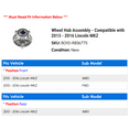 thumbnail image 2 of Wheel Hub Assembly - Compatible with 2013 - 2016 Lincoln MKZ 2014 2015, 2 of 2