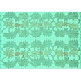 thumbnail image 1 of Ahgly Company Indoor Rectangle Abstract Turquoise Blue Modern Area Rugs, 3' x 5', 1 of 4