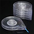 thumbnail image 2 of 10Pcs Empty Nail Art Striping Tape Line Case Tools Sticker Box Holder Nail Art Tape Roller Dispenser For Easy Use Diy Sticker Nail Design Manicure Tool, Clear, 2 of 6