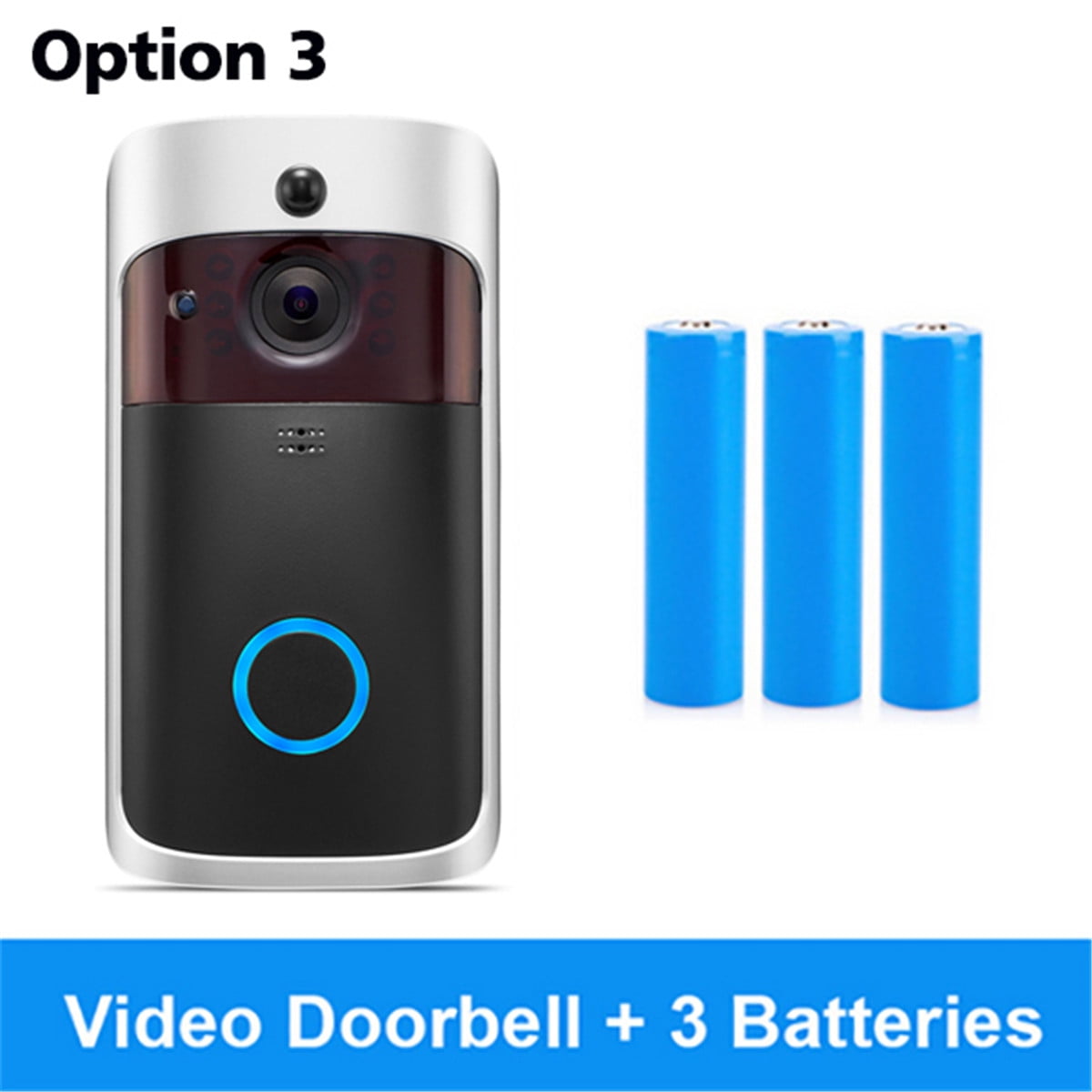 Wireless WiFi Video Doorbell Smart Phone Camera Door Bell Ring Intercom Security 