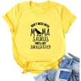 thumbnail image 1 of YourTops T-Shirt Femme "don't Mess with Mama Saurus" (US TG, 2-Jaune), 1 of 2