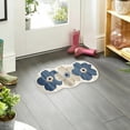 thumbnail image 5 of Flower Pattern Non-Slip Washable Area Rug – Rubber-Backed Indoor/Outdoor Floor Mat for Entryway, Kitchen & Bedroom, Colorful Floral Rug with Non-Slip Base for Home Decor & Daily Use, 5 of 6
