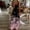 Pink, variant on Summer Dresses,Plus Size Women Dress Women's Fashion Casual Summer Pocket Sleeveless Lace Print V-Neck Dress