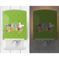 thumbnail image 2 of Caroline's Treasures BB6900CNL Happy Easter Green Quatrafoil Ceramic Night Light, 6x4x3", multicolor, 2 of 2