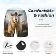 thumbnail image 3 of Balery Cute Prairie Sheep Herd Bañador para hombre, shorts de playa de secado rápido con entrepierna y forro de compresión-Medium, 3 of 6
