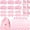 Pink, variant on 30 count Party Favors Sleepover Party Supplies Include 6 Bow Headbands 6 Eye 6 Socks 6 Scrunchies 6 Organza Bags for Women Wedding Graduation Slumber (Khaki)