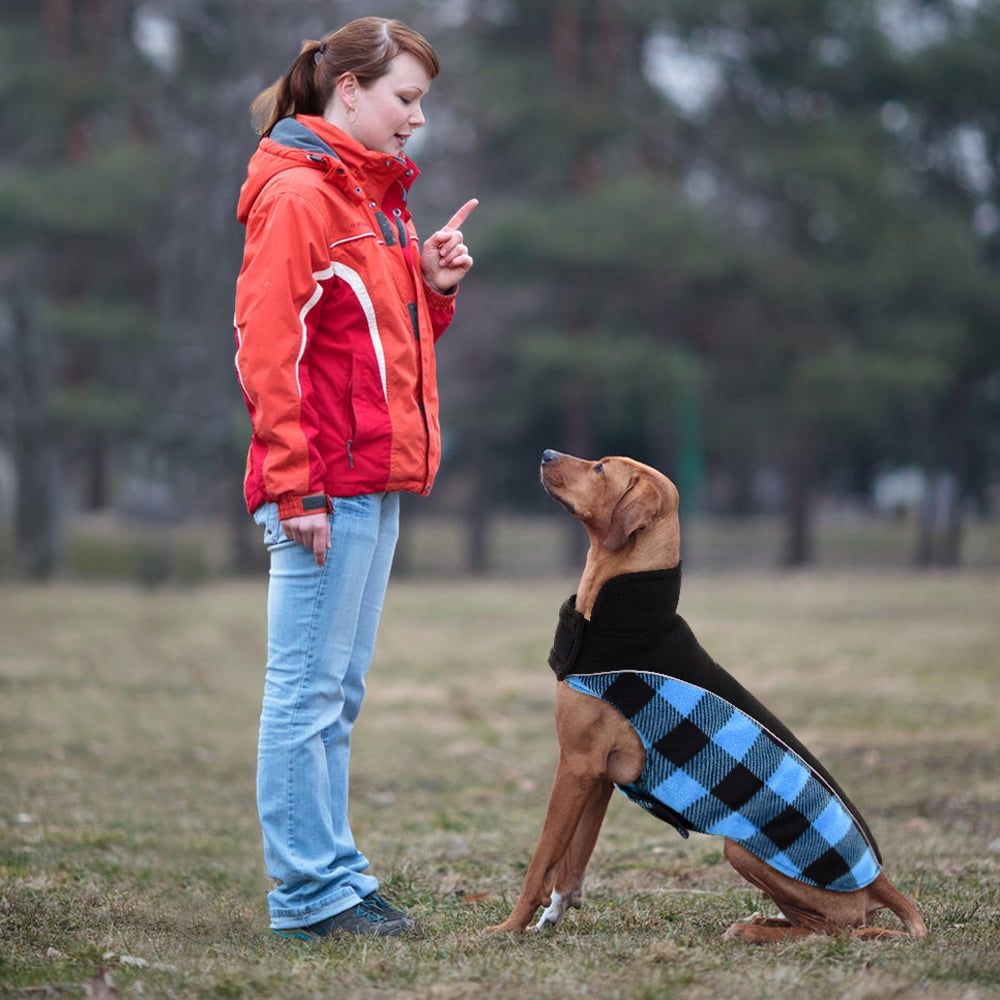 Kuoser Reversible Dog Winter Coat, Reflective Waterproof Dog Jacket, Cotton Lined Vest Windproof Outdoor for Small Medium and Large Dogs