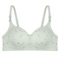 thumbnail image 5 of ALLLIST Unlined Women Bras No Wire Full Coverage Training Floral Green Comfy T Shirt Bras for Ladies Size S-XL, 5 of 5