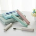 thumbnail image 2 of Tooth Brushes Case Wheat Straw Portable Travel Toothbrush Chopsticks Pencil Box, 2 of 5