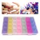 thumbnail image 4 of Caja de puntas de uñas Caja de almacenamiento de exhibición de uñas Caja de almacenamiento de plástico Caja de almacenamiento de uñas 28 Rejilla Respetuoso con el medio, 4 of 8