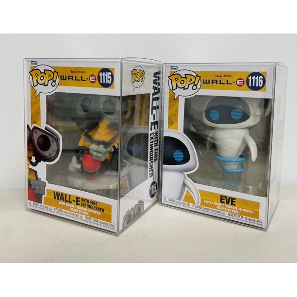 Funko Pop! Disney Pixar Wall E with Fire Extinguisher 1115 & Eve 1116
