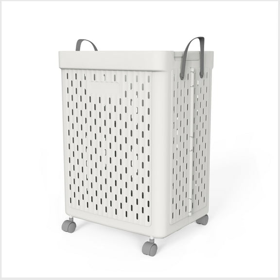 SEESPRING X-Large Collapsible Laundry Hamper with Clothing Storage Bin for Balcony,Storage Decorative Laundry Basket,53L