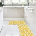 thumbnail image 2 of Yellow Daisy Spring Kitchen Rugs Set of 2 Flower Door Mat White Floral Non Slip Floor Rugs for Home Kitchen Room Decor Supplies, 2 of 6