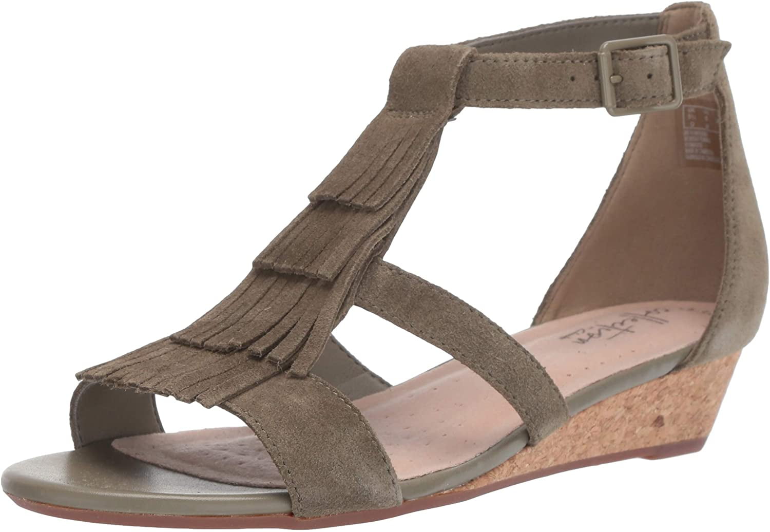 clarks women's wedge sandals