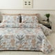 thumbnail image 4 of Colcha de algodón 100% en la cama, cubierta de cama con estampado de punto a cuadros, colcha doble y cubrecamas, colcha para parejas, 4 of 5