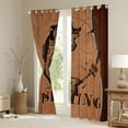 thumbnail image 3 of Manfei Fishing and Hunting Curtains Pack of 2 (42x84 Each) for Kids, , Pike Fish Curtains Blackout, Rustic Farmhouse Animal Bedroom Curtains, Curtains and Drapes Room Decor, 3 of 6