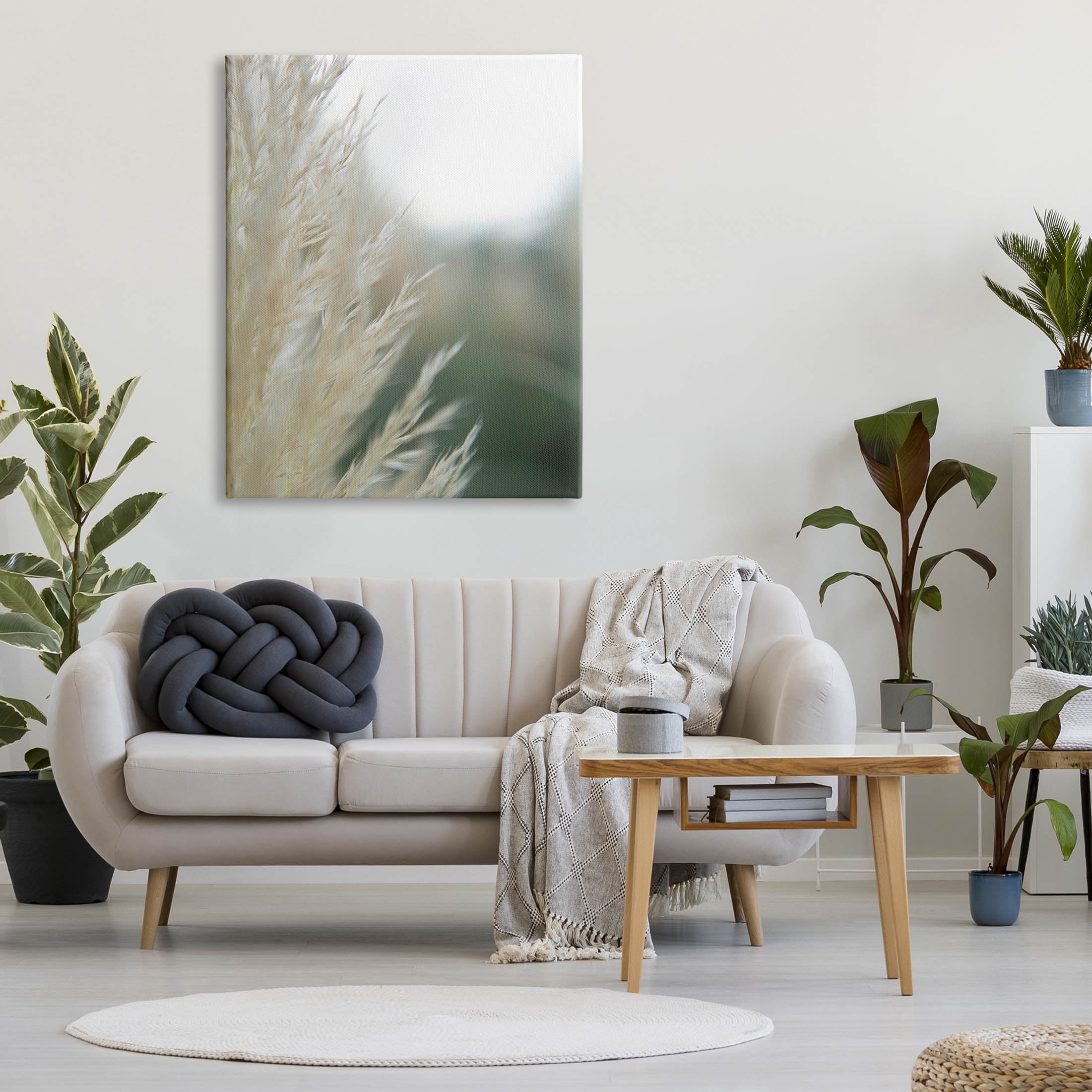 Stupell Industries Close Up Country Pampas Grass Photograph Gallery Wrapped Canvas Print Wall Art, Design by Jason Johnson
