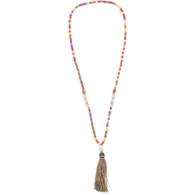 unbranded Collar Largo Boho De Coloridas Con Colgante De Borlas Estilo Vintage Para Mujer
