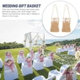 thumbnail image 4 of CIMAXIC Wedding 2pcs Flower Candy Storage Case Wedding Linen Basket Beautiful Candy Storage Bags,9.06"X3.15"X4.53", 4 of 5