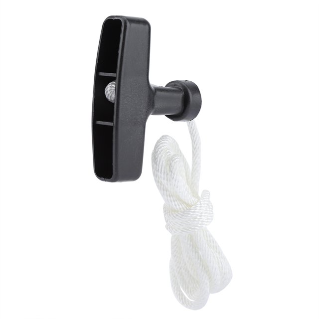 Zyyini Démarreur de Tondeuse à Gazon, 2pcs Tondeuse à Gazon Poignée de Démarrage de Traction 1.5M Corde Tondeuse Accessoires, Corde de Démarrage de Recul