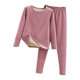 thumbnail image 1 of Qarigey Conjunto de ropa interior térmica para mujer, calzoncillos largos de terciopelo suave para clima frío y cálido, ropa de dormir de Ropa interior Morado 2XL, 1 of 6
