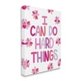 thumbnail image 3 of Stupell Industries I Can Do Hard Things Humorous Floral Pattern Canvas Wall Art, 24 x 30, Design by Emily Cromwell, 3 of 5