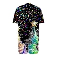 thumbnail image 6 of LEKWK Christmas Pajamas for Women Plus Size Printed Short Sleeve Crewneck Tops and Shorts 2 Piece Lounge Sets Soft Comfy Home Sleepwear Red XXXXL, 6 of 6