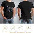 thumbnail image 5 of SPQR Men's Cotton Short Sleeve HD Print Tee for Casual T-Shirt Crew Neck Top Black 3XL, 5 of 7