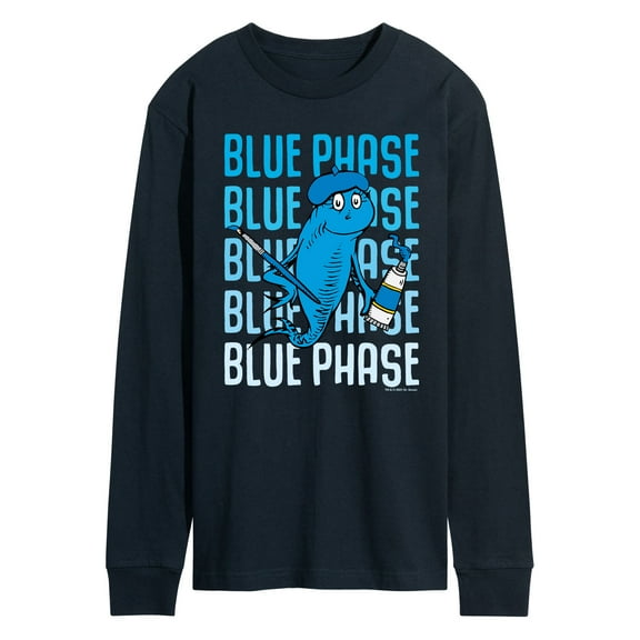 Dr. Seuss - Blue Phase Fish - Men's Long Sleeve T-Shirt