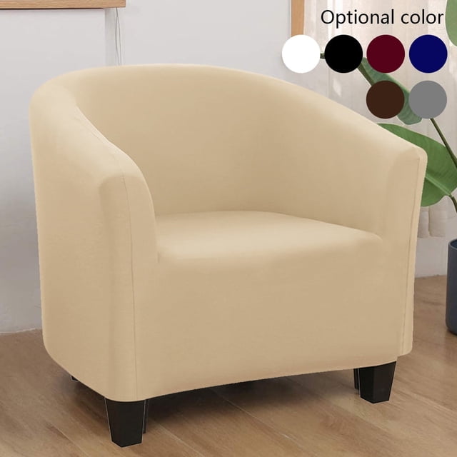 Tub Chair Covers Elastic Armchair Covers Chair Slipcovers for Living Room Stretch Sofa Couch Covers Washable Removable Soft Armchair Slipcover for Bar Counter Dining Room
