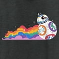 thumbnail image 2 of Women's Star Wars Pride Rainbow BB-8 Racerback Tank Top Black Heather Medium, 2 of 4