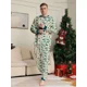 thumbnail image 3 of Conjuntos navideños a juego 2024 Nuevo estampado de dinosaurios por todas partes Conjunto de pijama a juego para mamá, hija, papá e hijo Conjunto de mameluco para bebé Look familiar, 3 of 5