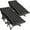 Black (2 Pack), variant on Slsy Folding Camping Cots with 2 Sided Mattress, Carry Bag,75"*28" Sturdy Portable Sleeping Cot, Tent Cot, Supports up to 880 lbs