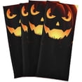 thumbnail image 2 of SKYSONIC Funny Halloween Pumpkin Kitchen Dish Towel Set,Drying Kitchen Towels Tea Towels 1Pcs 28"x18", 2 of 7