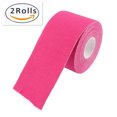 2 Rolls Kinesiology Tape Waterproof Physio Tape Best Pain Relief Adhesive for Muscles,Shin