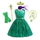 thumbnail image 3 of Disfraz de Cosplay de película de Disney para niñas, disfraz de disgusto verde, vestido de princesa de dibujos animados Joy + traje de peluca, vestido de carnaval de Halloween, 3 of 5