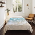 thumbnail image 4 of Blue Coastal Beach Large Tapestry for Bedroom Wall Hanging Tapestry, Summer Ocean Nautical Seaside Ceiling Backdrop Tapestries Poster Blanket Wall Decor for Teens Room Living Room Dorm 100" x 59", 4 of 8