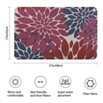 thumbnail image 3 of Red and Blue Floral Pattern Bathroom Rugs Mat,Non Slip Microfiber Bathroom Rug,Rubber Backing,Soft Bathroom Mats for Bathroom Floor,Tub and Shower,17x27in(43x68cm), 3 of 5
