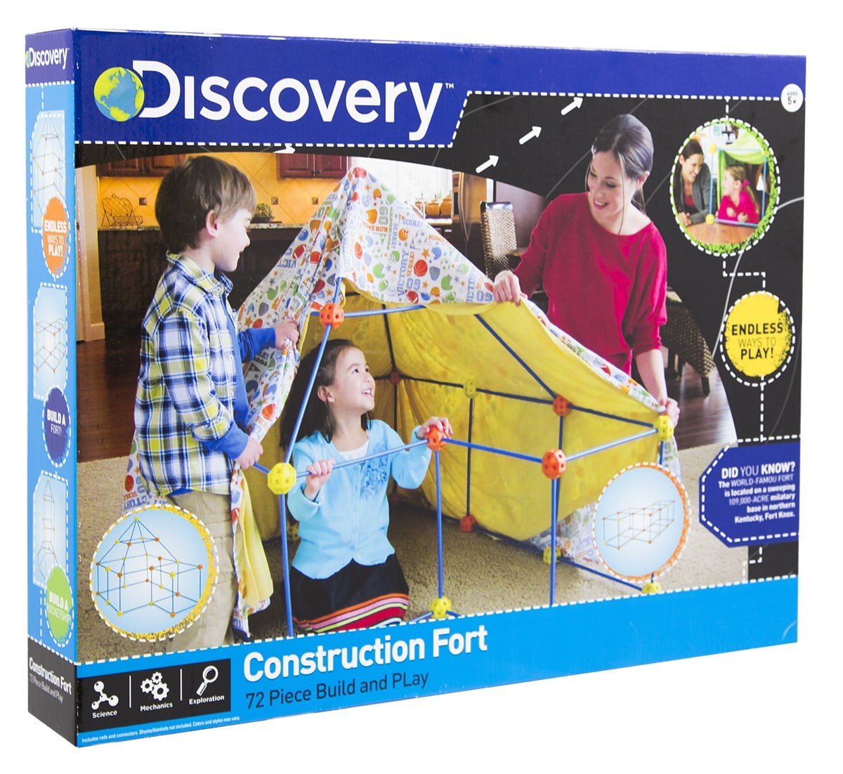 10 Discovery Kids Replacement Fort Rods in Blue 