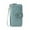 Light Blue#6170, variant on Women's Leather Wallet with RFID Blocking, Large Capacity Zipper Closure, 19 cm x 11 cm x 3 cm, Double Button Adjustable Fit, Soft Durable Material