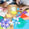 thumbnail image 2 of 100 hojas de papel de cartulina, cartulina de colores, papeles de origami coloridos, papel de color, hojas de origami, papeles artesanales, 2 of 5