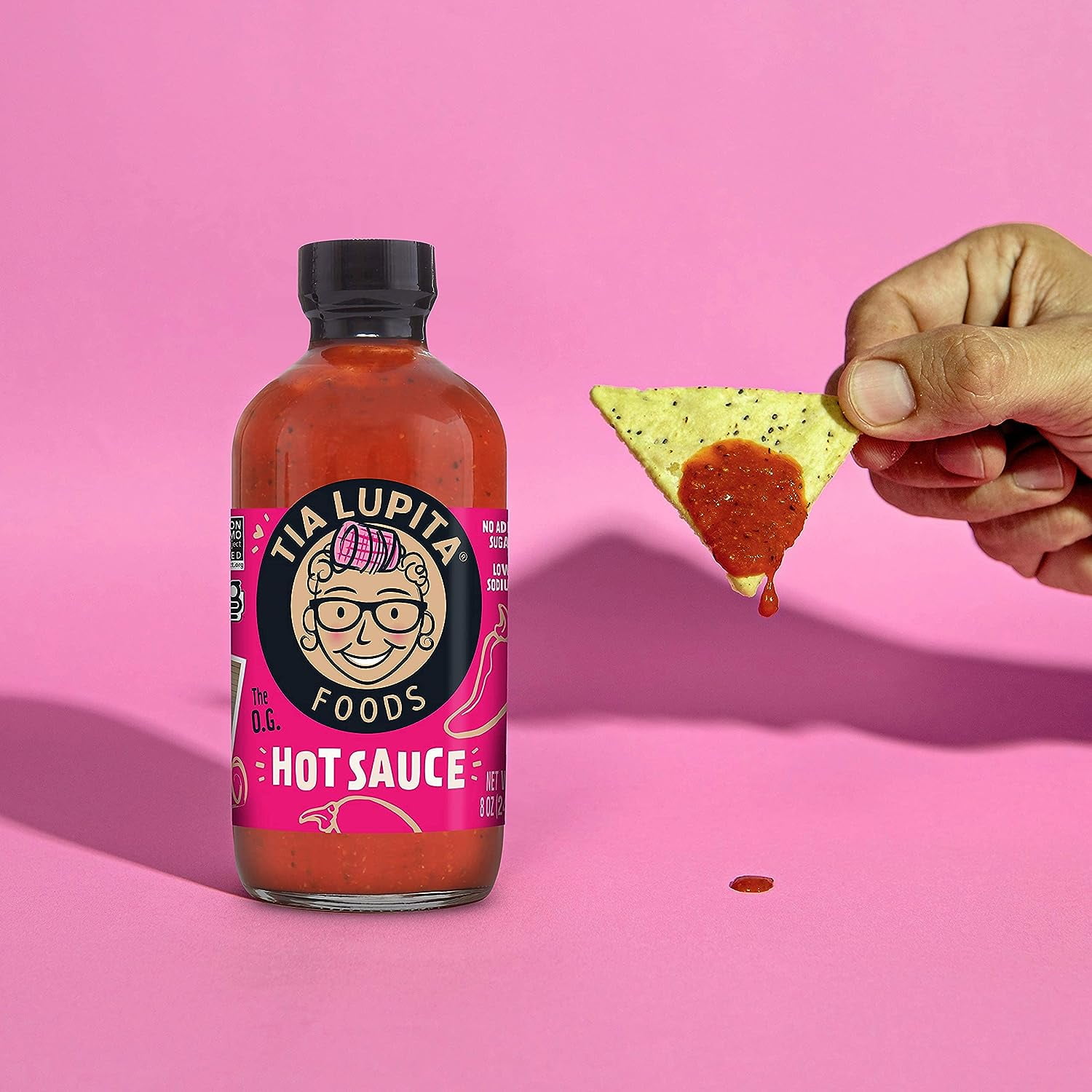 Tia Lupita Foods Hot Sauce Variety Pack Jalapeño, Salsa Verde, Habanero & Chipotle, 8 Oz 4 Bottles