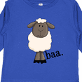 thumbnail image 4 of Inktastic Baa. Cute Sheep Design Boys or Girls Long Sleeve Toddler T-Shirt, 4 of 5