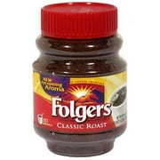 Folgers Classic Roast Instant Coffee, 8Ounce Pack of 6
