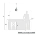 thumbnail image 2 of Golden Lighting Adeline 1-light Pendant in Matte Black, 2 of 4