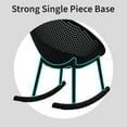 thumbnail image 6 of 2xhome Patio Rocking Chair | Oval Egg Shaped Lounge Rocker | All Weather Plastic | Modern Accent Side Chair for Indoor or Outdoor Use, Black, Set of 1, 1 piece, 6 of 10